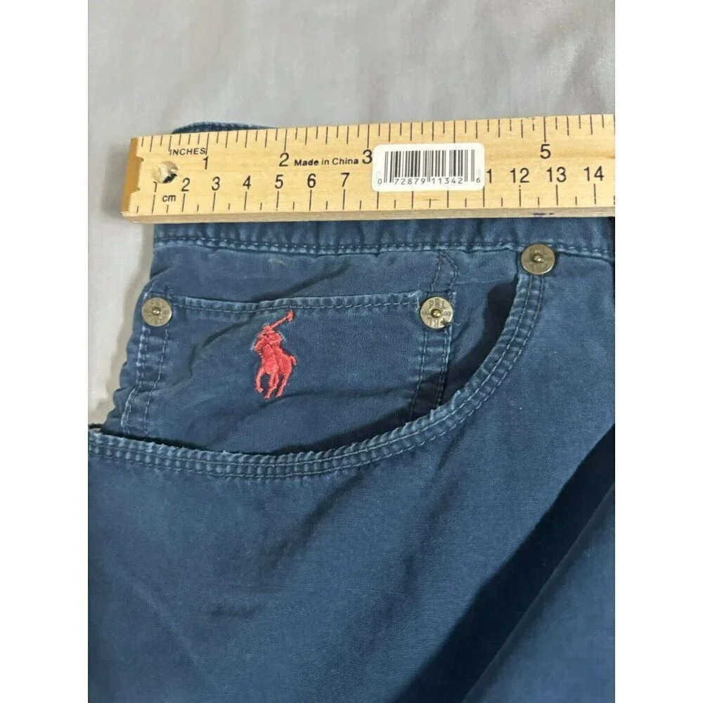 Polo Ralph Lauren Jeans Mens Actual 38x31 RN41381 Blue Straight Leg Five Pocket